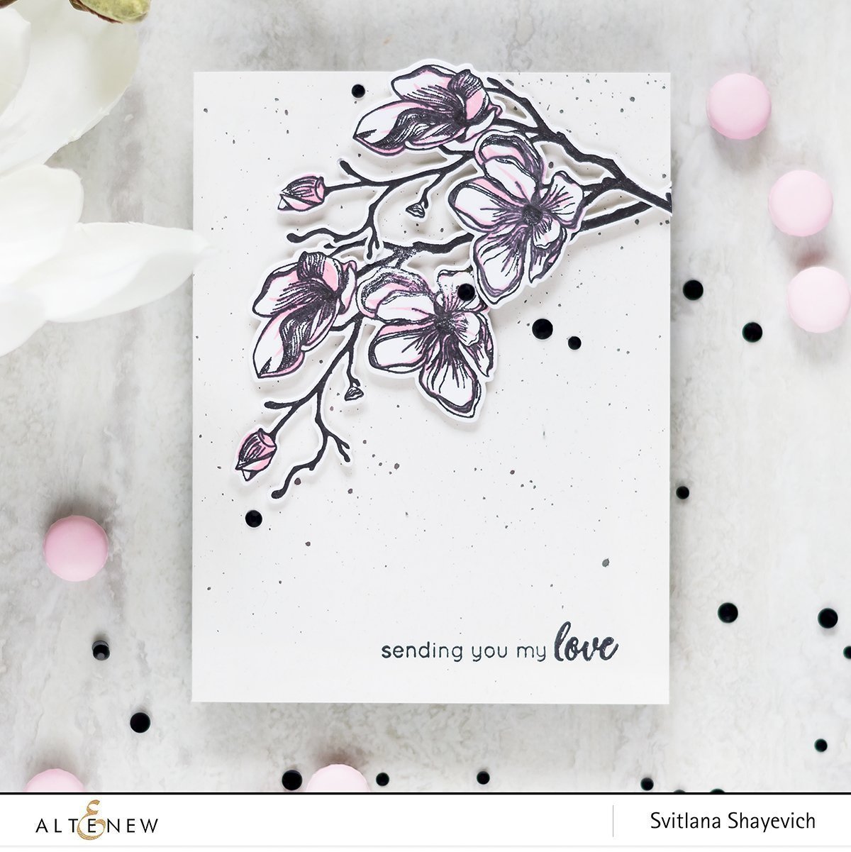 Dotted Blooms Mask - Stencil Dotted Blooms Mask - Stencil