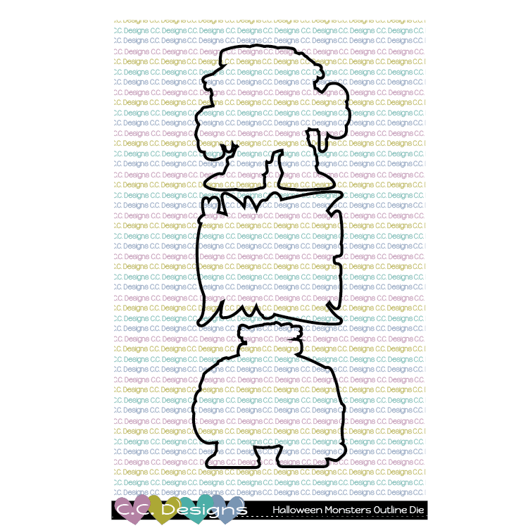 Halloween Monsters - Outline Metal Die