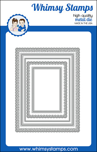 Sprinkles Scallops Rectangle - Die Set Sprinkles Scallops Rectangle - Die Set