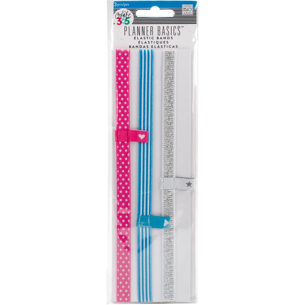 Elastic Bands 3/Pkg Neon - Happy Planner