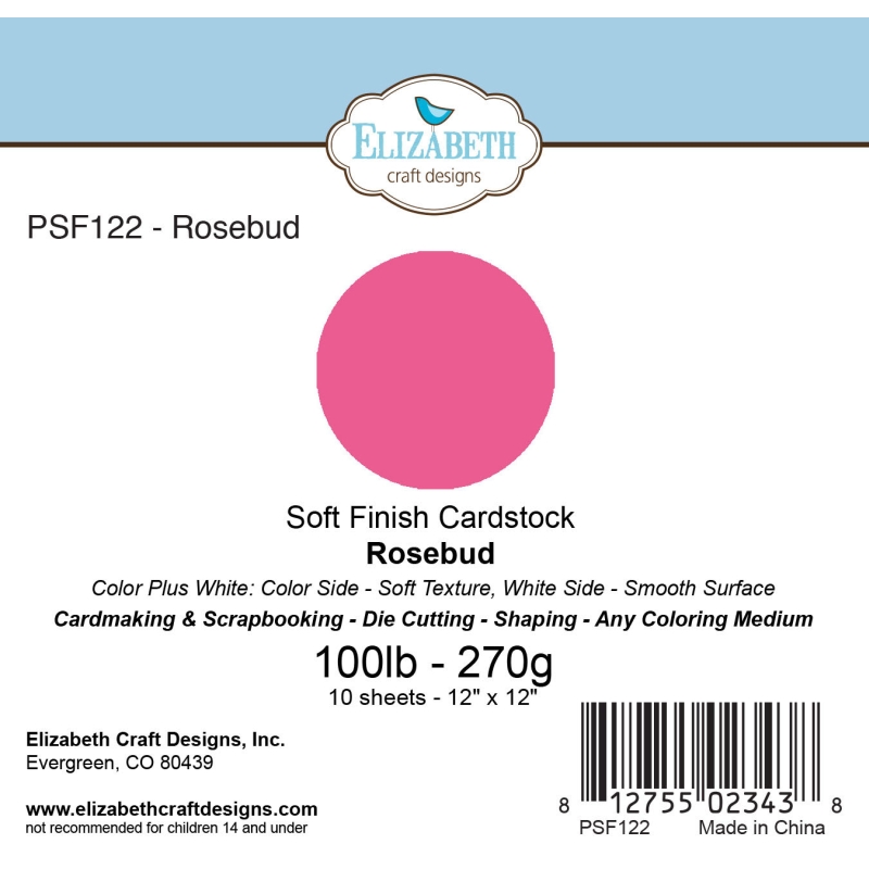 Rosebud - Soft Finish Cardstock - 270gr - 12"x12" Rosebud - Soft Finish Cardstock - 270gr - 12"x12"