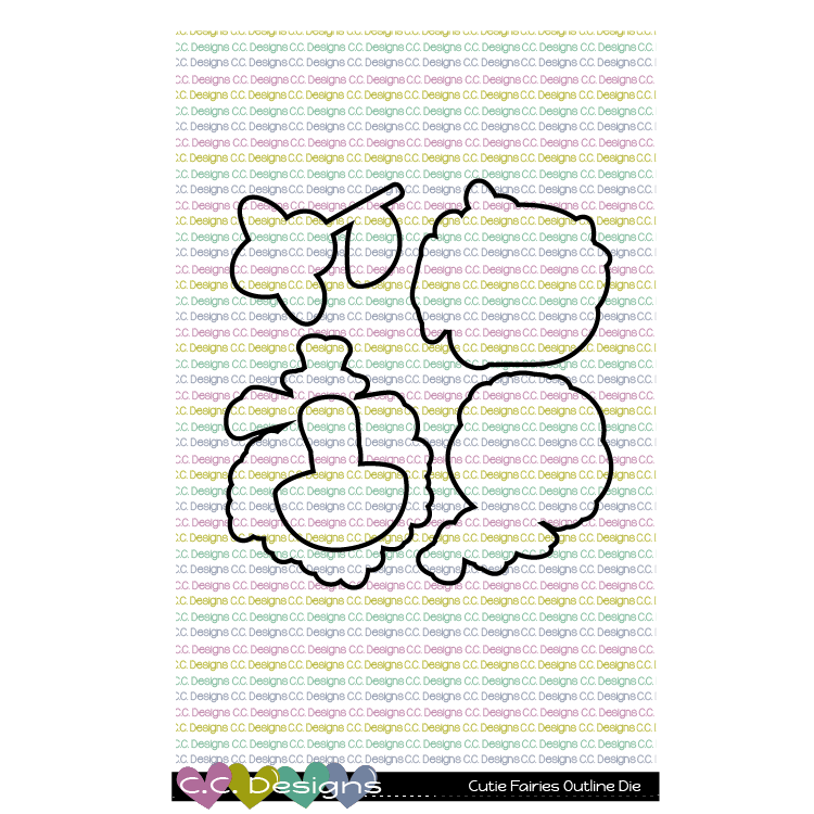 Cutie Fairies - Outline Metal Die