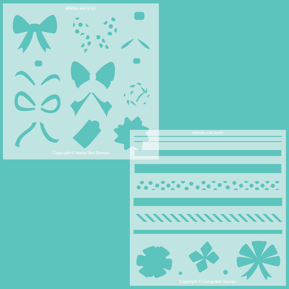Ribbons and Bows - Stencil - Set of 2 Stencils