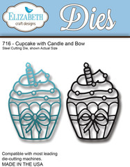 Cupcake with Candle and Bow