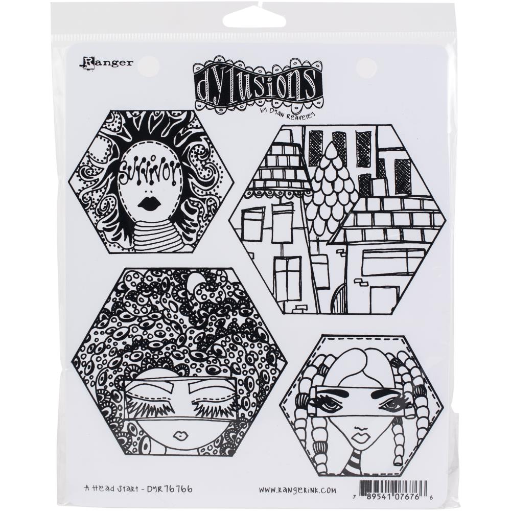 A Head Start - Dyan Reaveley's Dylusions Cling Stamp