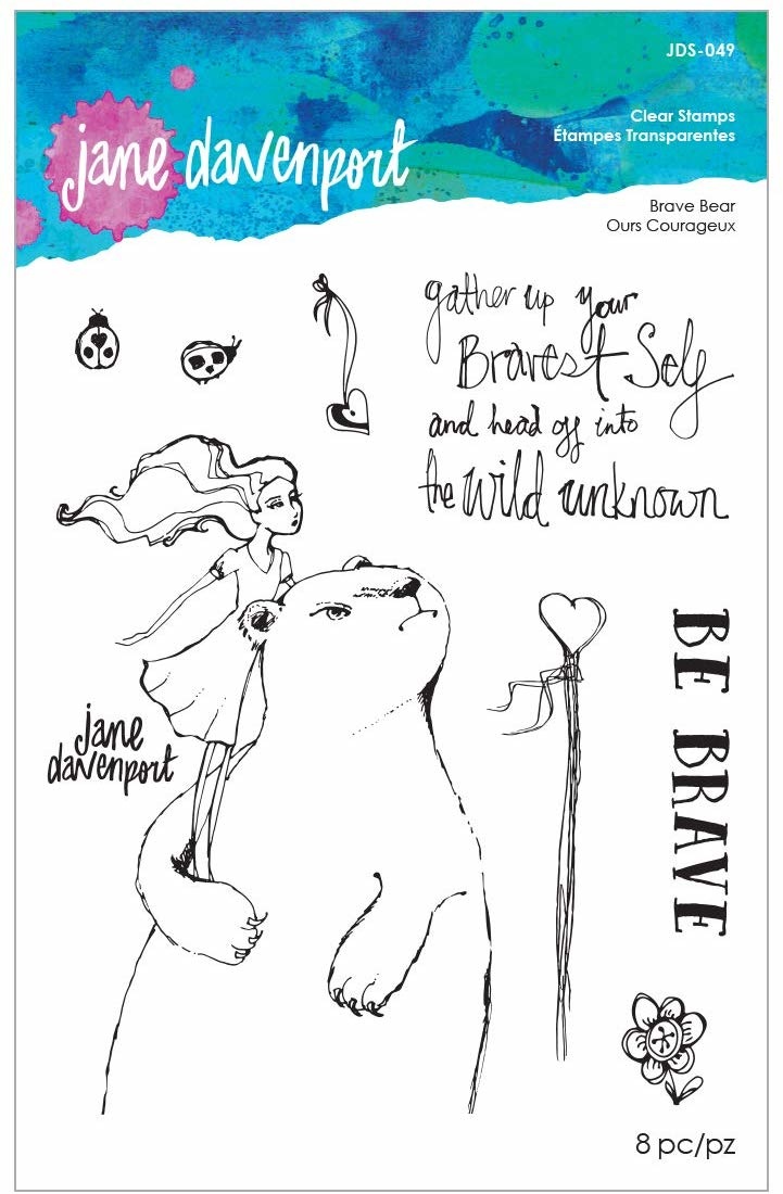 Brave Bear - Acrylic Stamps - Jane Davenport