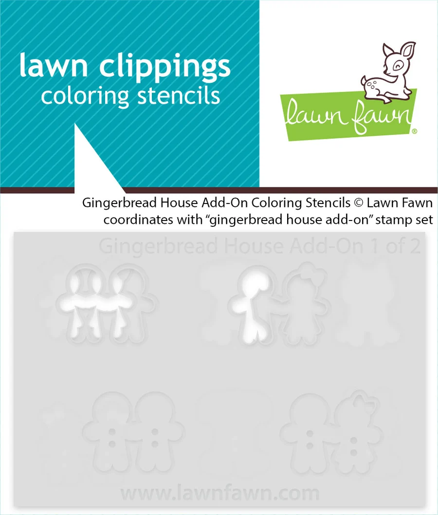 Gingerbread House Add-On - Coloring Stencil Gingerbread House Add-On - Coloring Stencil