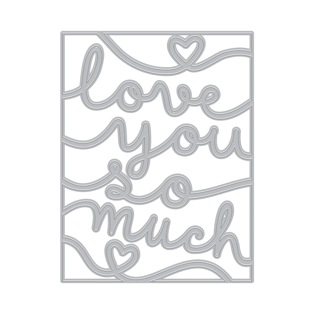 Love You So Much Cover Plate - Dies - Hero Arts
