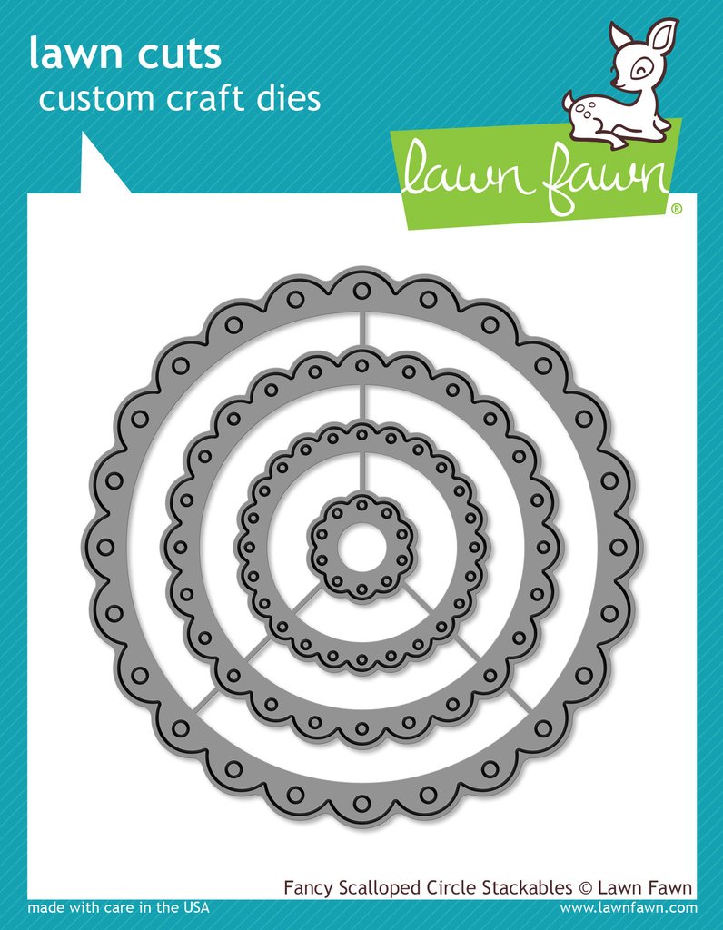 Fancy Scalloped Circle Stackables- lawn cuts
