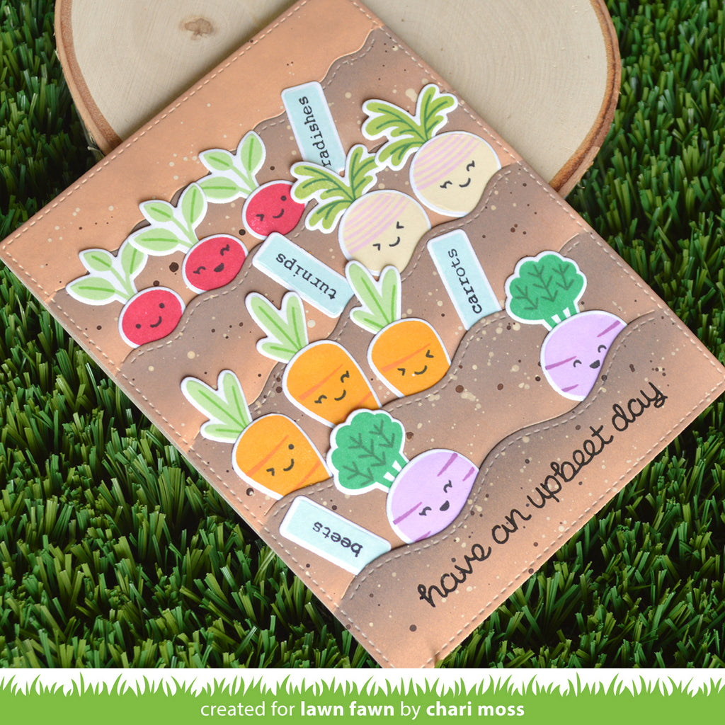 Stitched Wavy Backdrop: Portrait - Lawn Cuts