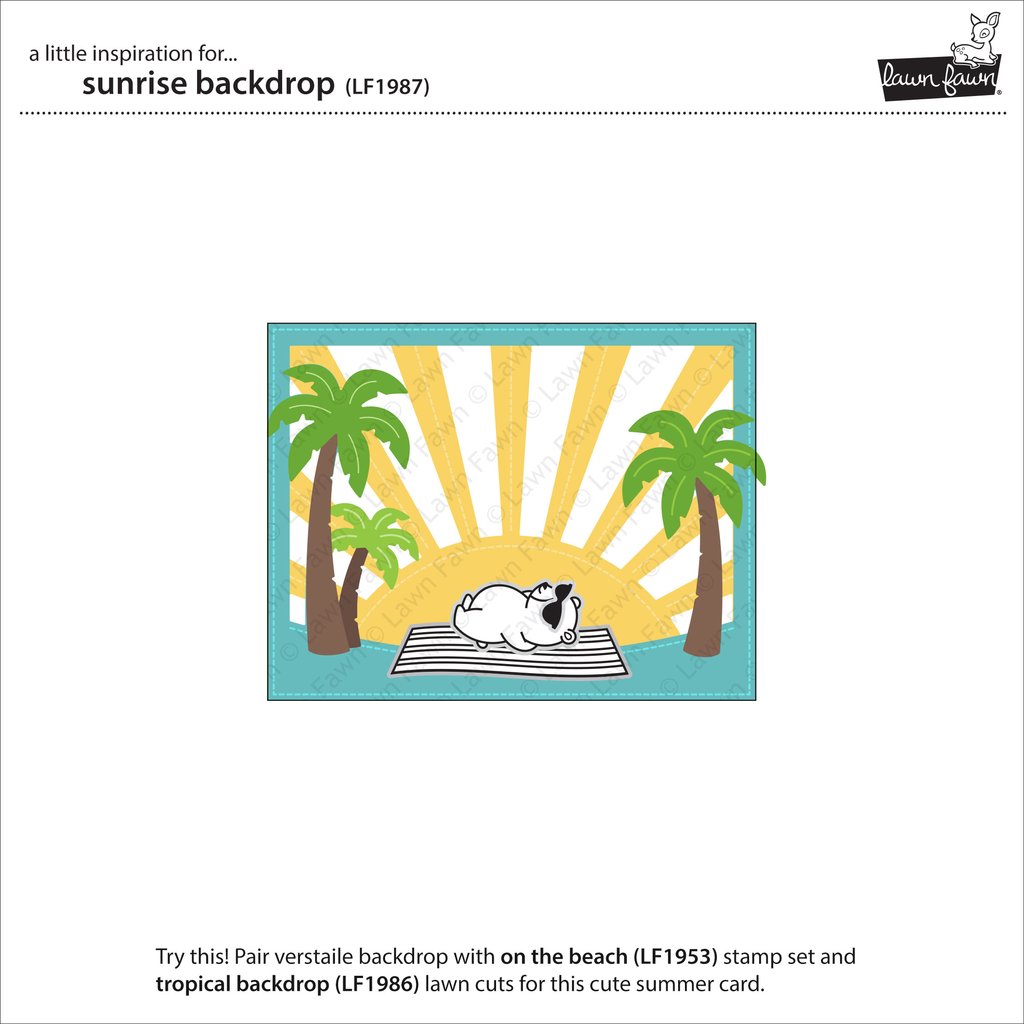 Sunrise Backdrop - Lawn Cuts Sunrise Backdrop - Lawn Cuts