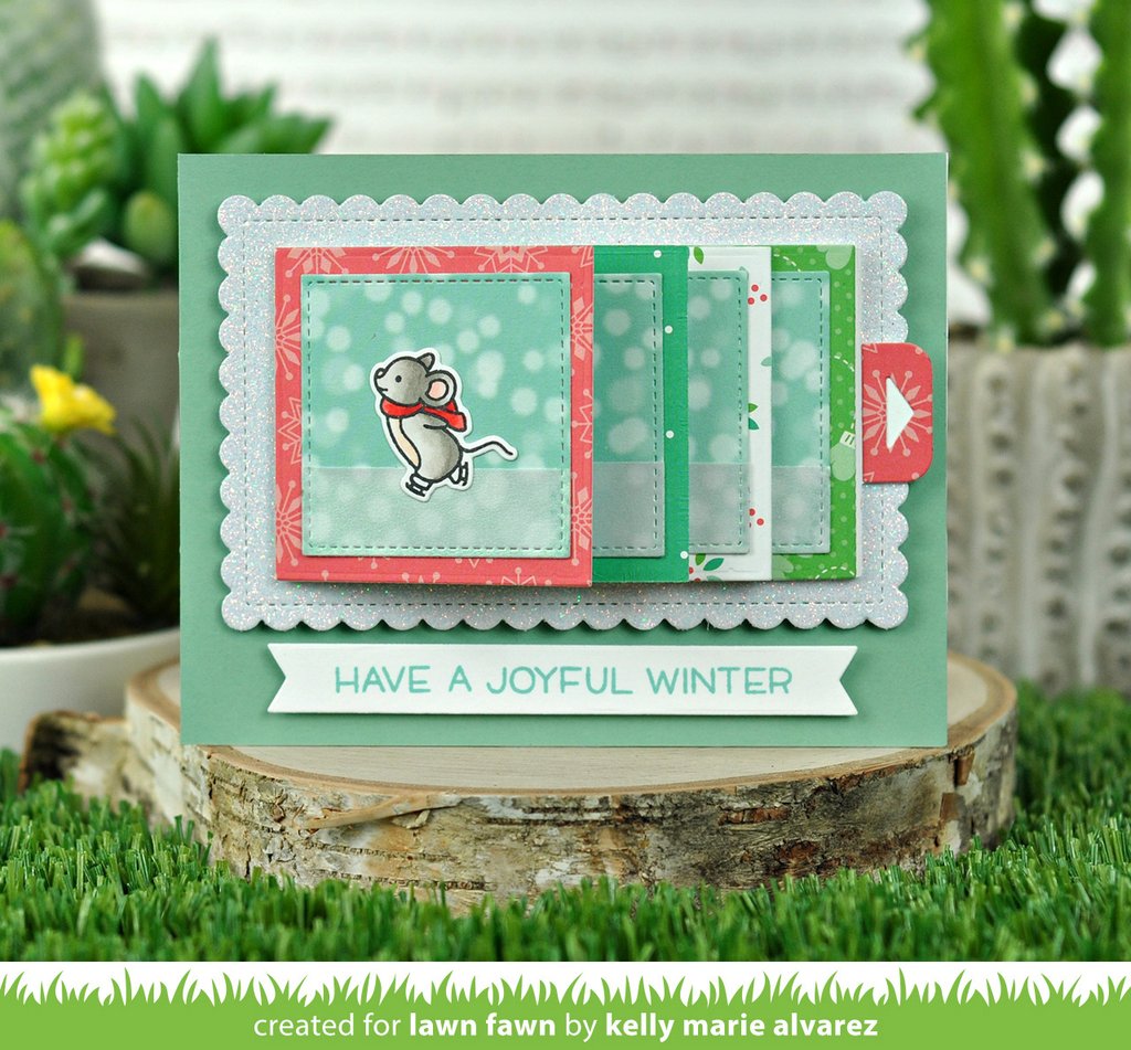 Diagonal Gift Card Pocket - Lawn Cuts -