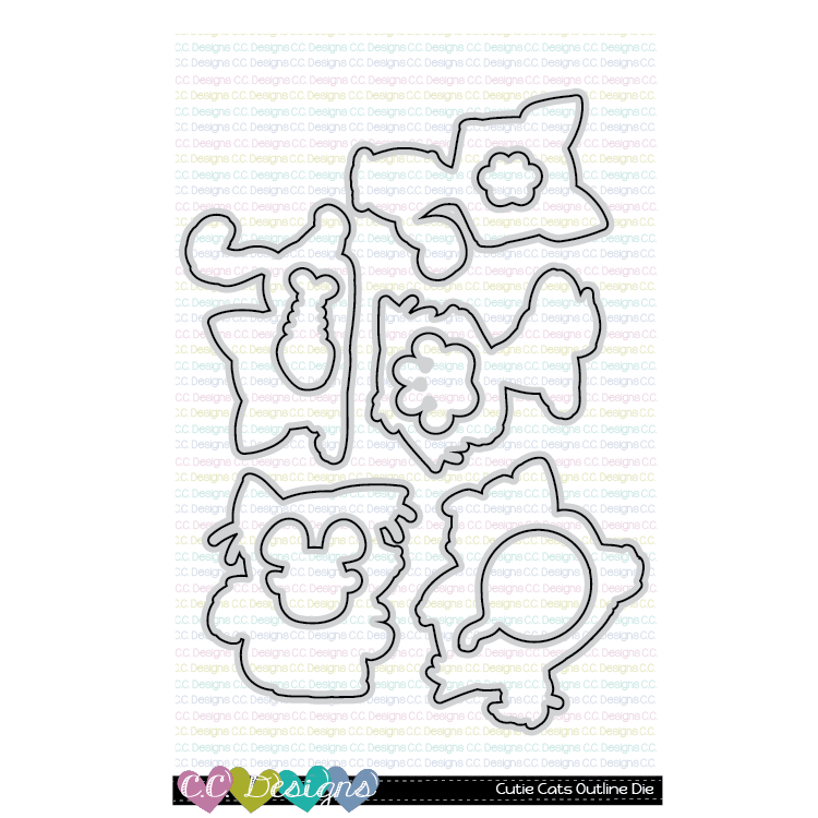 Cutie Cats - Outline Metal Die Cutie Cats - Outline Metal Die