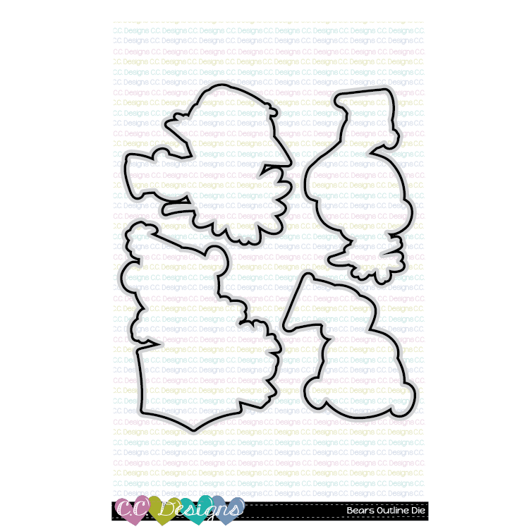 Bears - Outline Metal Die Bears - Outline Metal Die