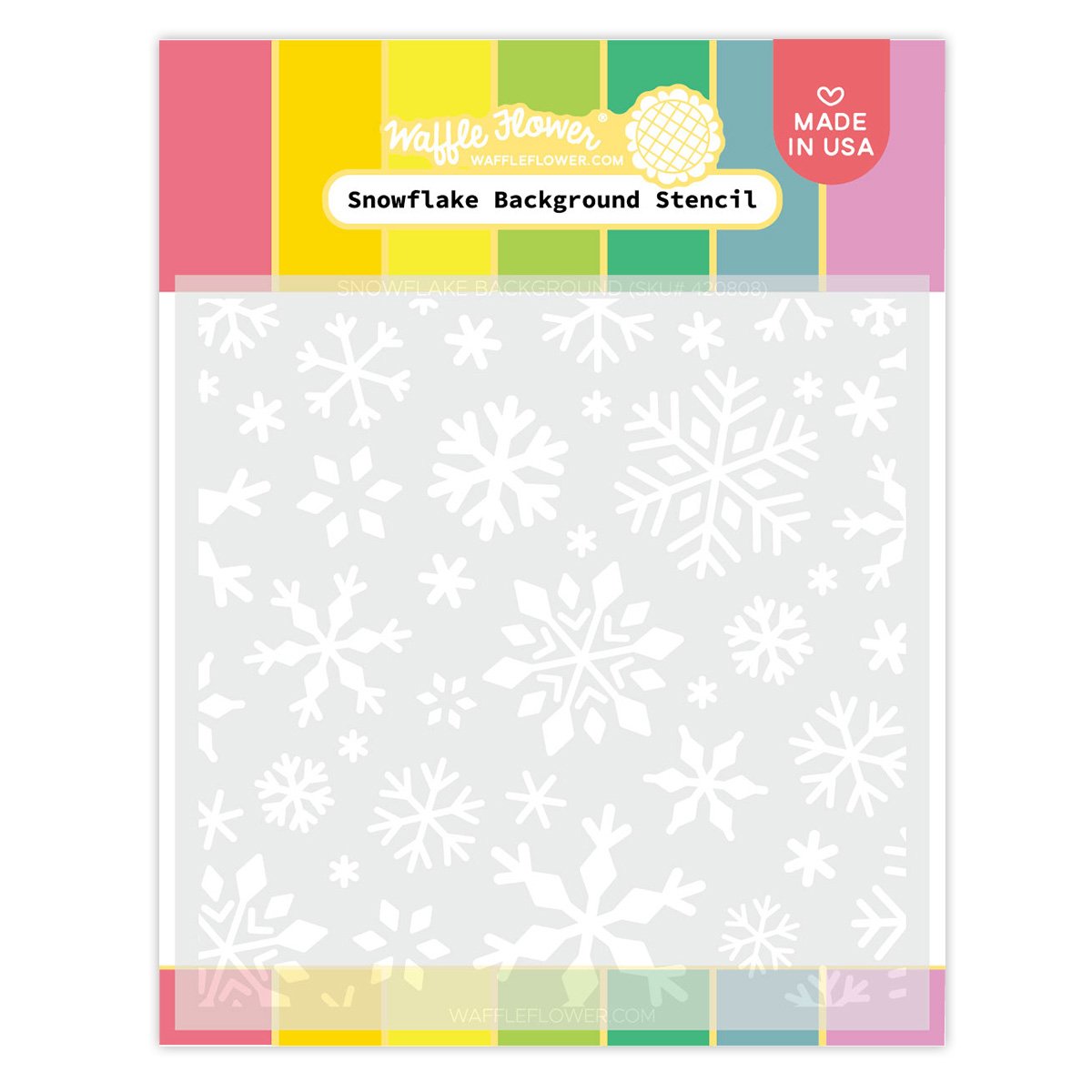 Snowflake Background - Stencil