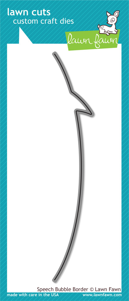 Speech Bubble Border- lawn cuts