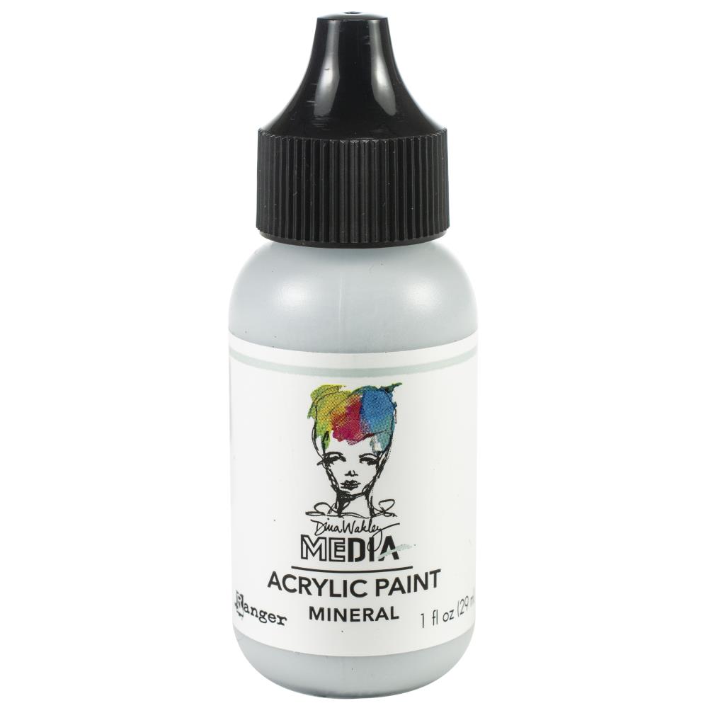Mineral - Dina Wakley Media Heavy Body Acrylic Paint 1oz Mineral - Dina Wakley Media Heavy Body Acrylic Paint 1oz