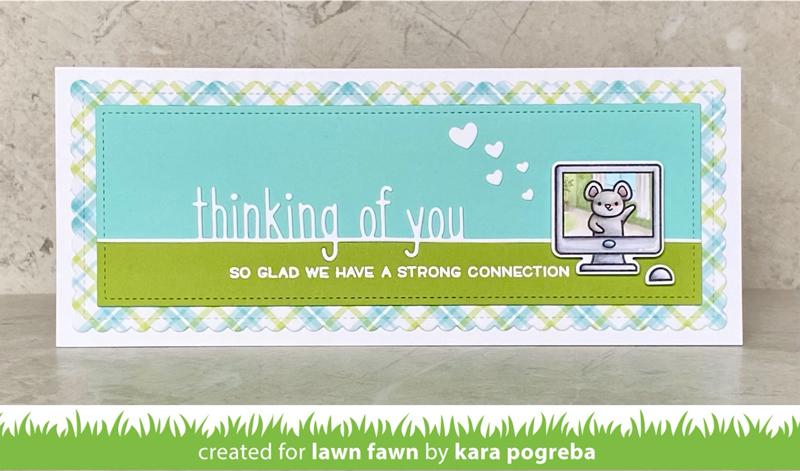 Thinking of You Line Border - Lawn Cuts Thinking of You Line Border - Lawn Cuts