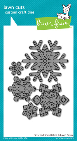 Stitched Snowflakes - lawn cuts Stitched Snowflakes - lawn cuts