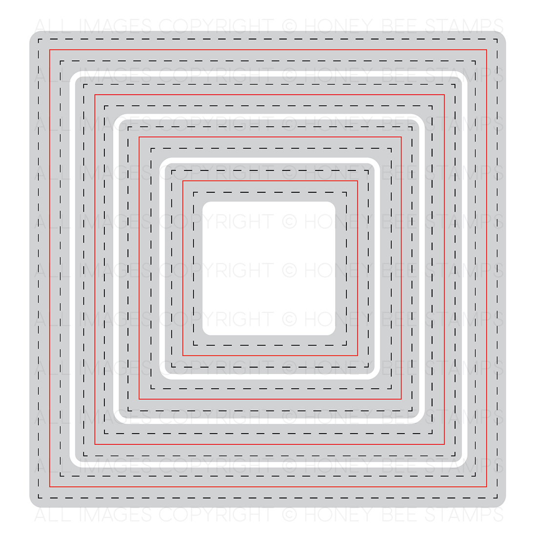 Square Double Stitched Frames - Honey Cuts Square Double Stitched Frames - Honey Cuts