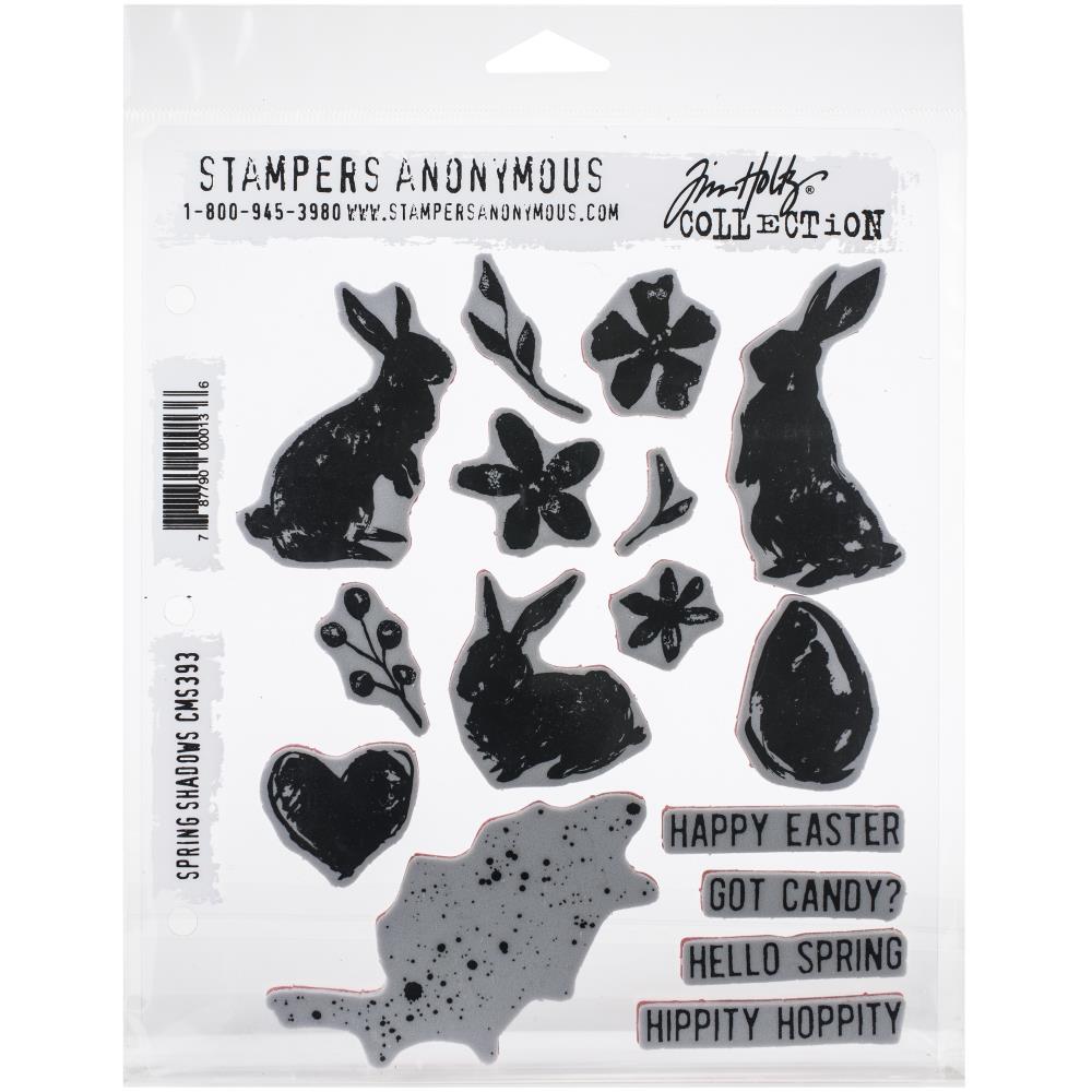 Spring Shadows - Tim Holtz Cling Stamps Spring Shadows - Tim Holtz Cling Stamps