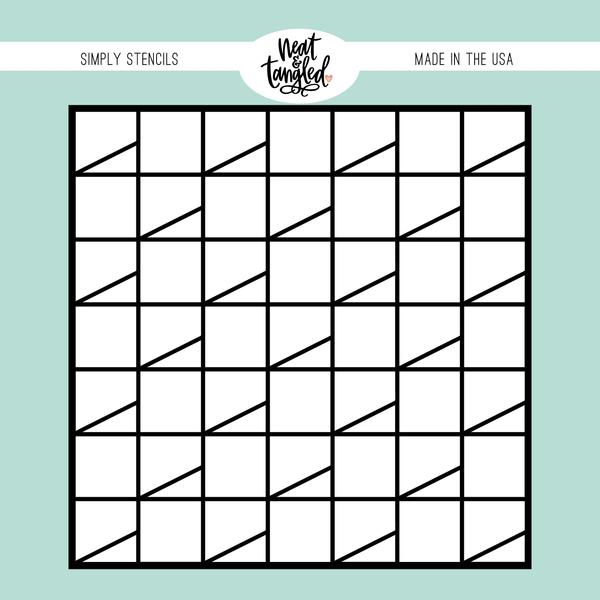 Receding Blocks - Simply Stencil