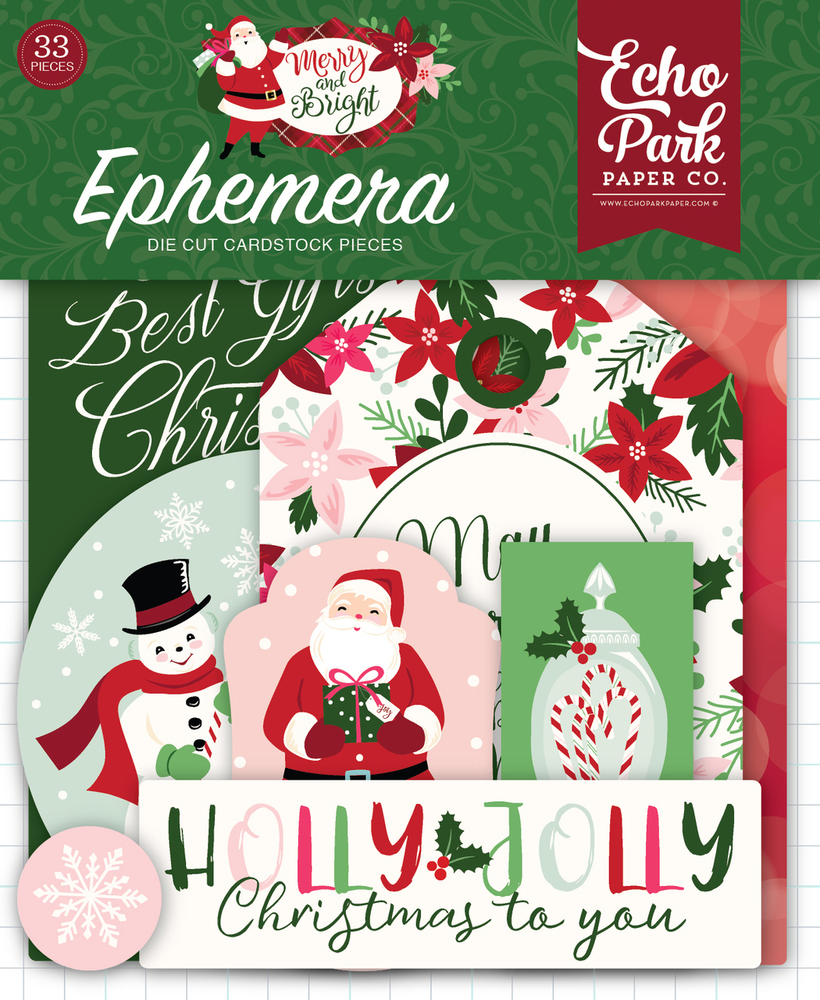 Merry & Bright Ephemera - Echo Park Merry & Bright Ephemera - Echo Park
