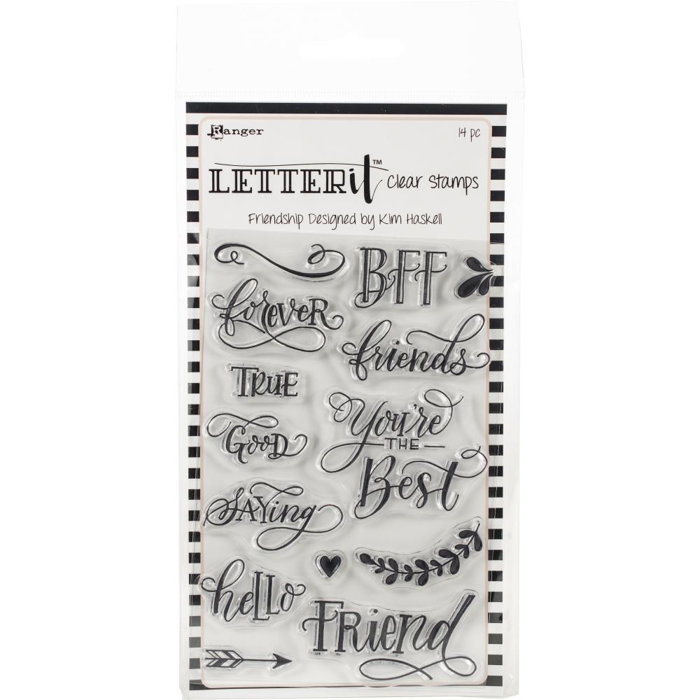 Friendship - Ranger Letter It Clear Stamp Set