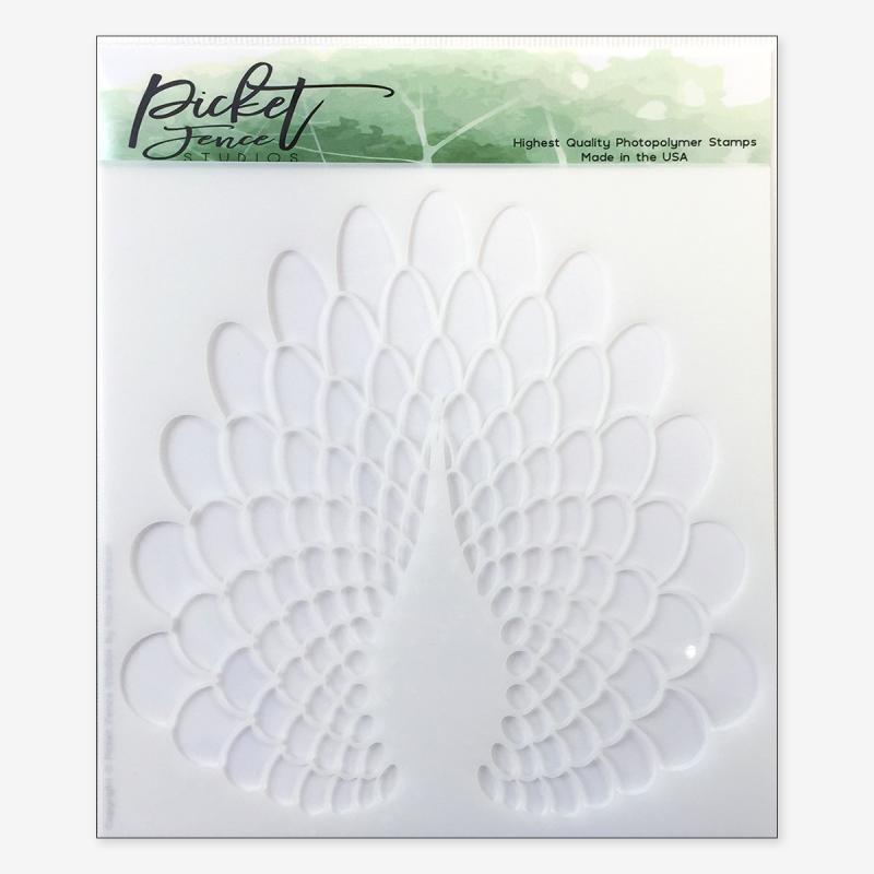 Peacock Tail - Stencil