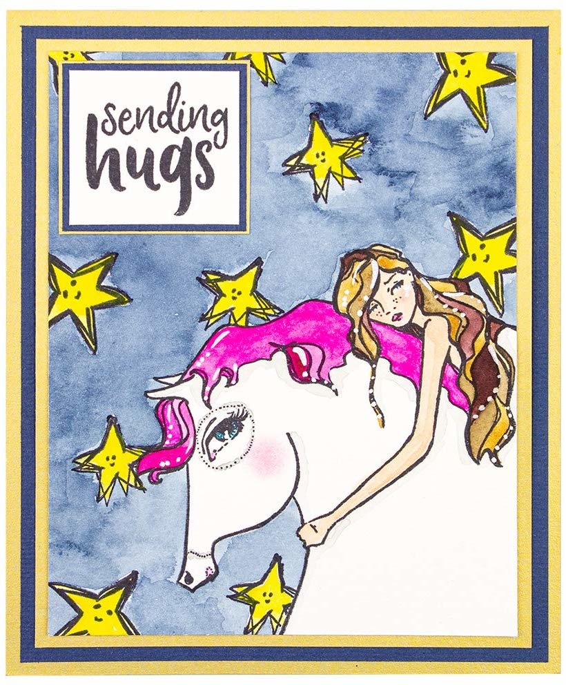 Horse Hug - Acrylic Stamps - Jane Davenport Horse Hug - Acrylic Stamps - Jane Davenport