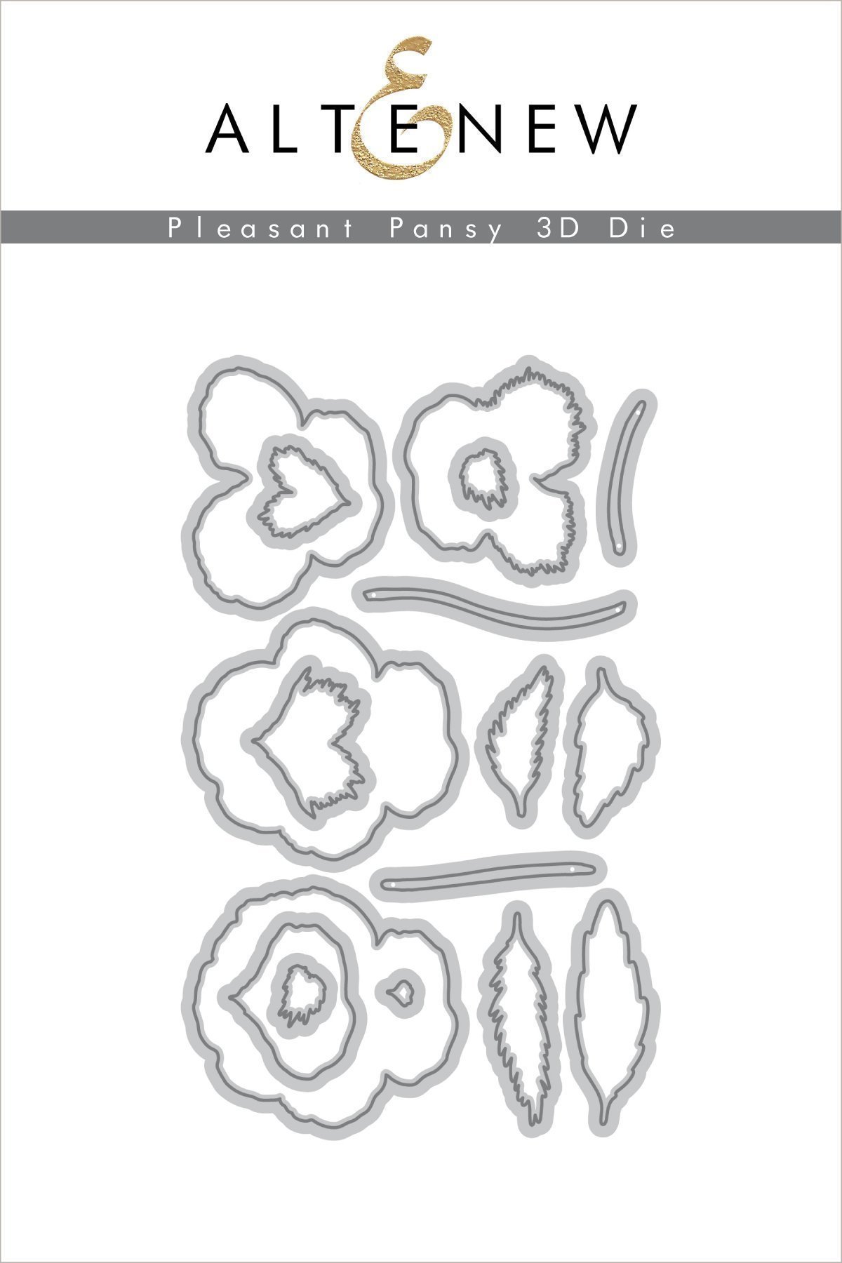 Pleasant Pansy 3D - Die Set