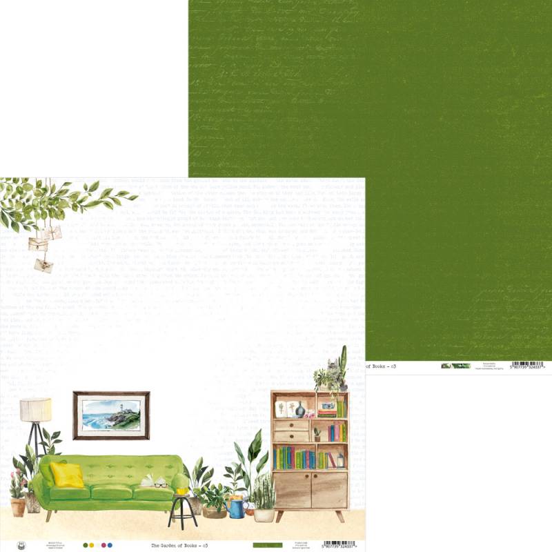 Paper 03 - 12"x12" - The Garden of Books