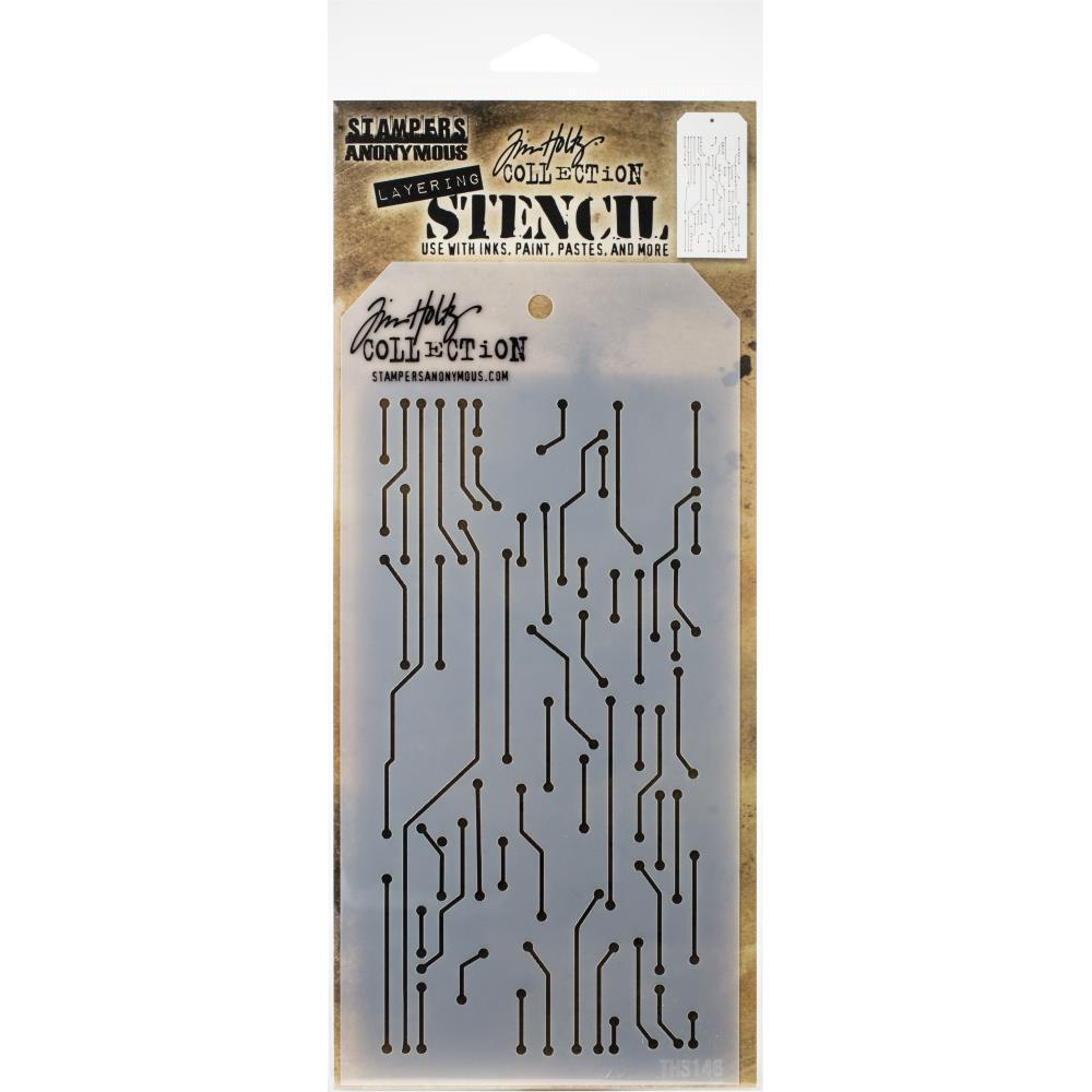 Circuit Layering - Tim Holtz Layering Stencil