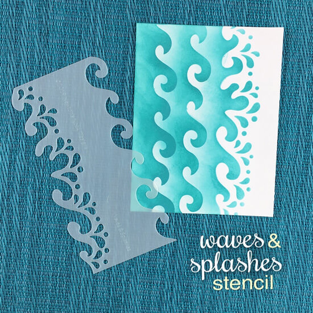 Waves & Splashes - Stencil Waves & Splashes - Stencil
