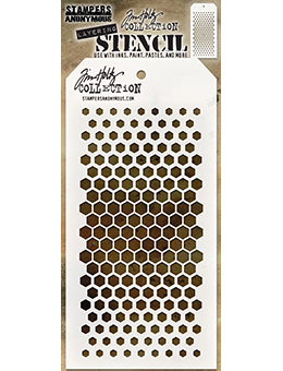 Gradient Hex - Tim Holtz Layering Stencil Gradient Hex - Tim Holtz Layering Stencil