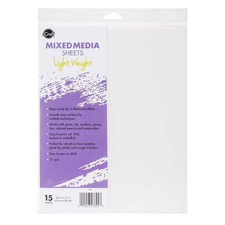 iCraft Mixed Media Sheets â€¢ Light Weight