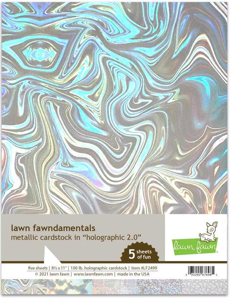 Metallic Cardstock - Holographic 2.0 - Lawn Fawn Metallic Cardstock - Holographic 2.0 - Lawn Fawn