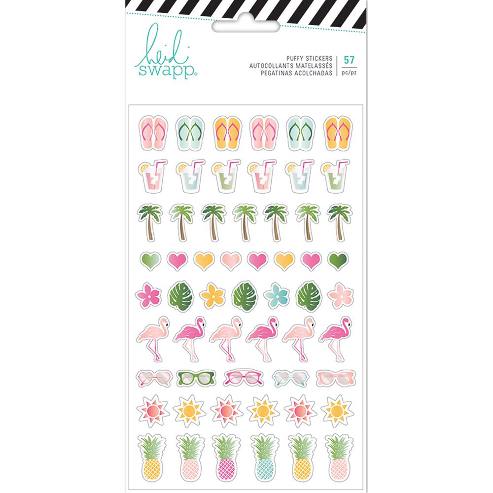 Pineapple Crush Puffy Stickers - Heidi Swapp