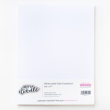White Cardstock (20 Sheets) - Heffy Doodle