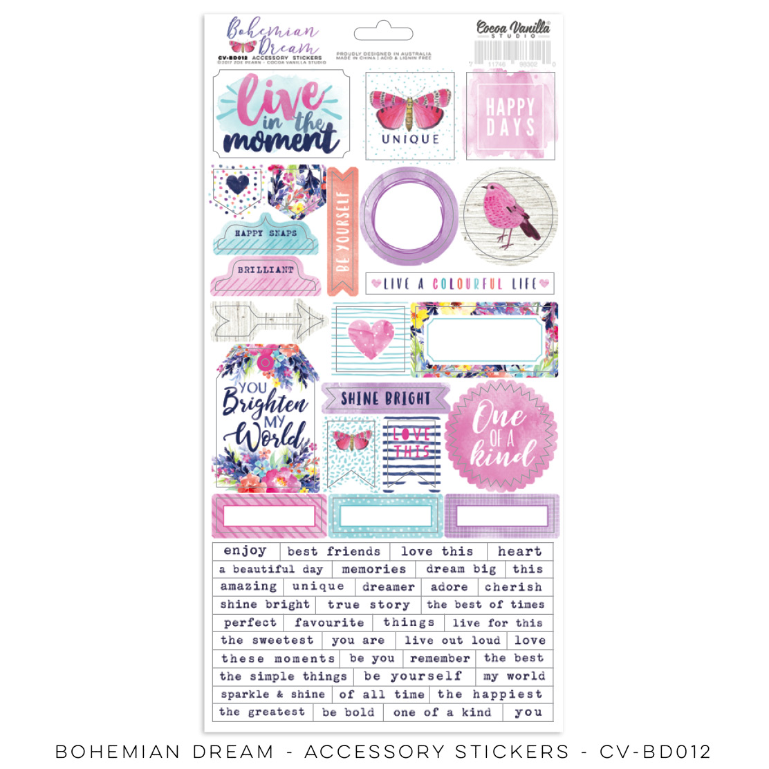 Accessory Stickers - Bohemian Dream Accessory Stickers - Bohemian Dream