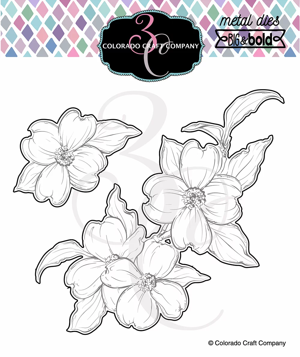 Thank You Dogwood - Big & Bold - Die Set Thank You Dogwood - Big & Bold - Die Set