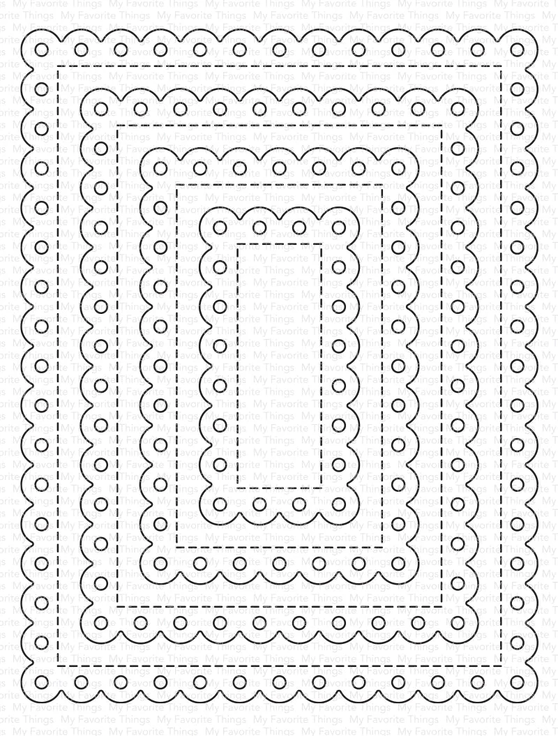 Stitched Eyelet Lace Rectangle STAX - Die-namics Stitched Eyelet Lace Rectangle STAX - Die-namics