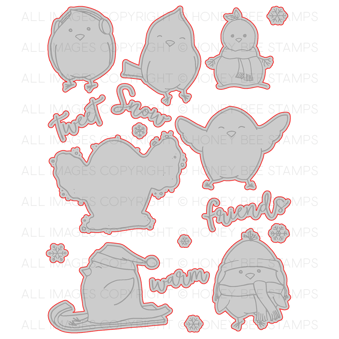 Snow Birds- Honey Cuts