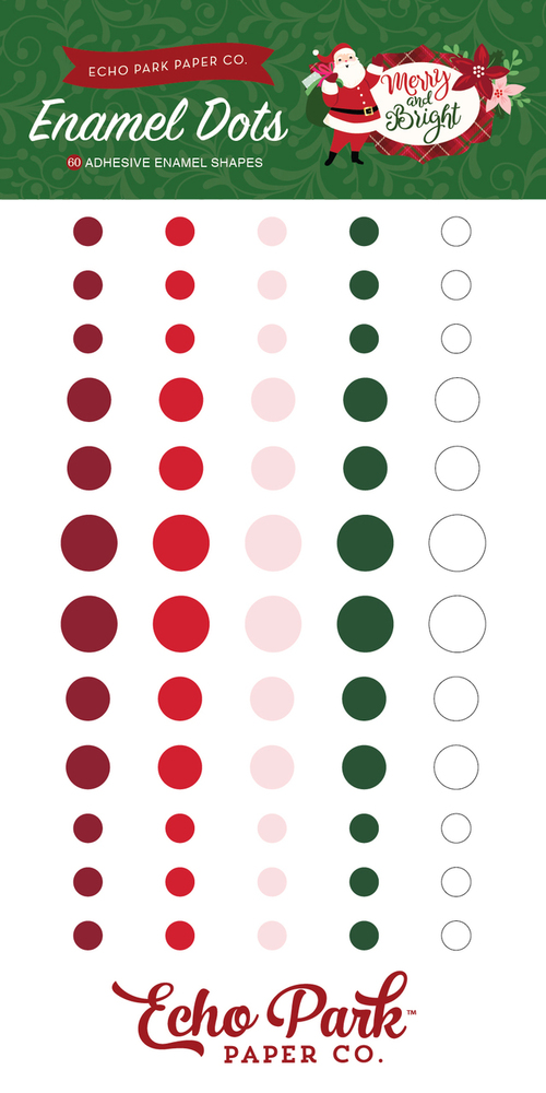 Merry & Bright Enamel Dots - Echo Park Merry & Bright Enamel Dots - Echo Park