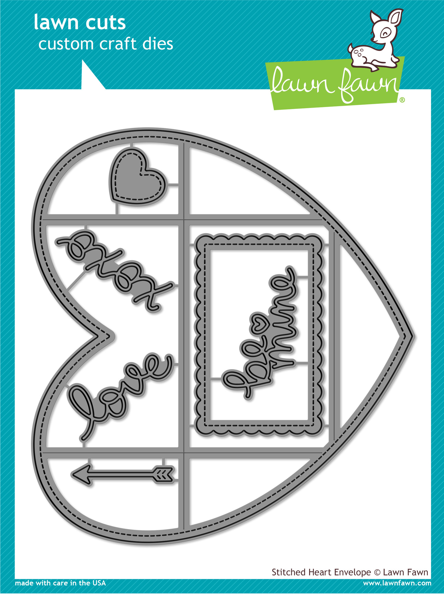 Stitched Heart Envelope Stitched Heart Envelope