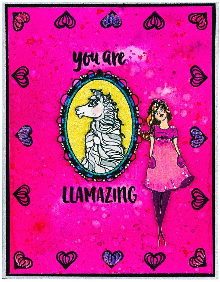 Llama Drama - Acrylic Stamps - Jane Davenport Llama Drama - Acrylic Stamps - Jane Davenport