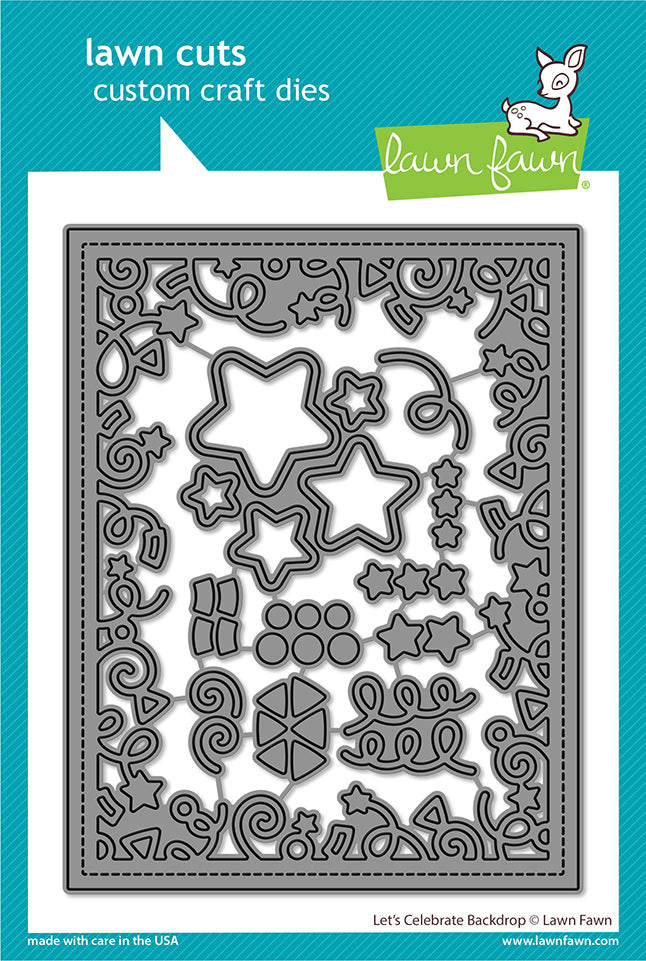 Let's Celebrate Backdrop - Lawn Cuts Let's Celebrate Backdrop - Lawn Cuts