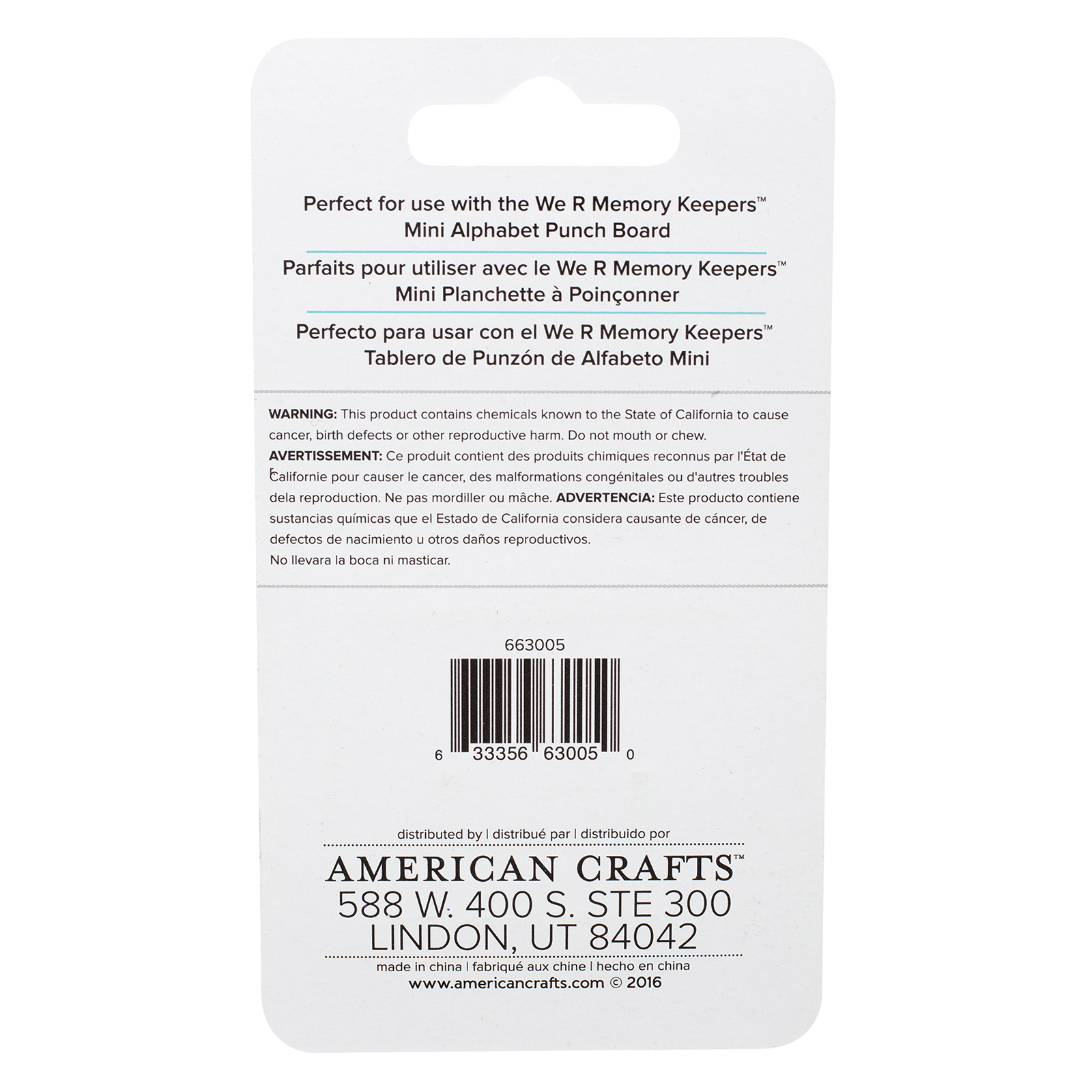 Minialphabet Blade (Double Pack) - Punch Board Minialphabet Blade (Double Pack) - Punch Board