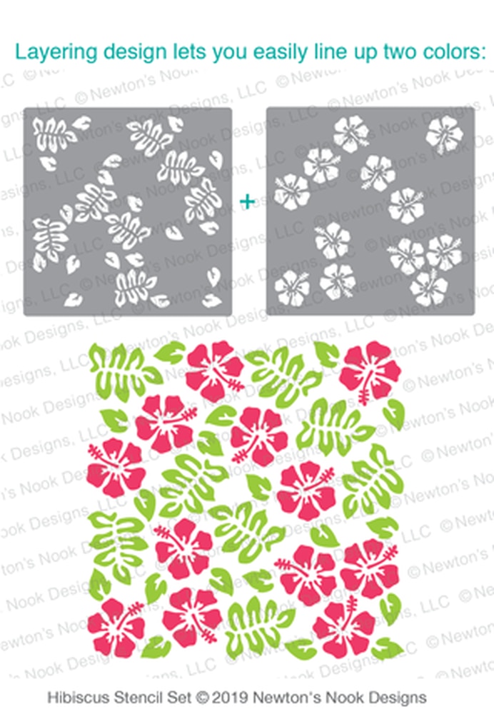 Hibiscus - Stencil Set Hibiscus - Stencil Set