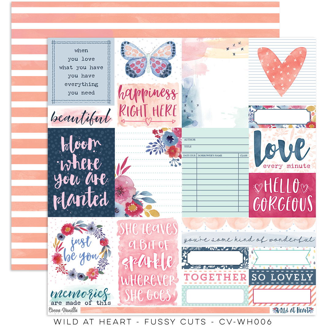 Fussy Cuts - Paper - Wild At Heart Fussy Cuts - Paper - Wild At Heart
